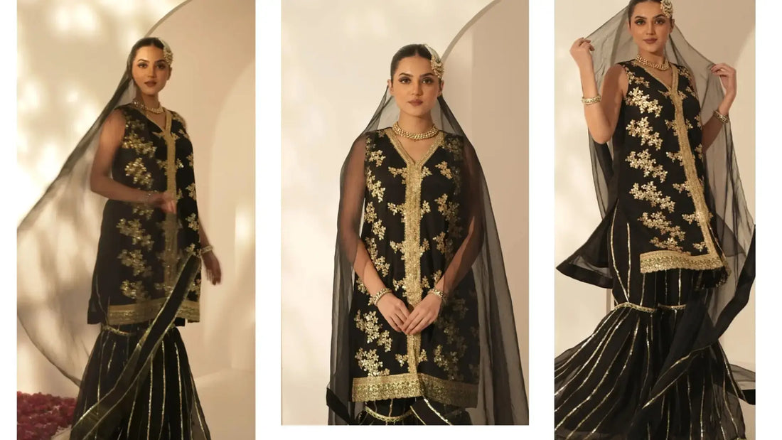 Pyoor Black Sharara Suit Styling for Festive Nights