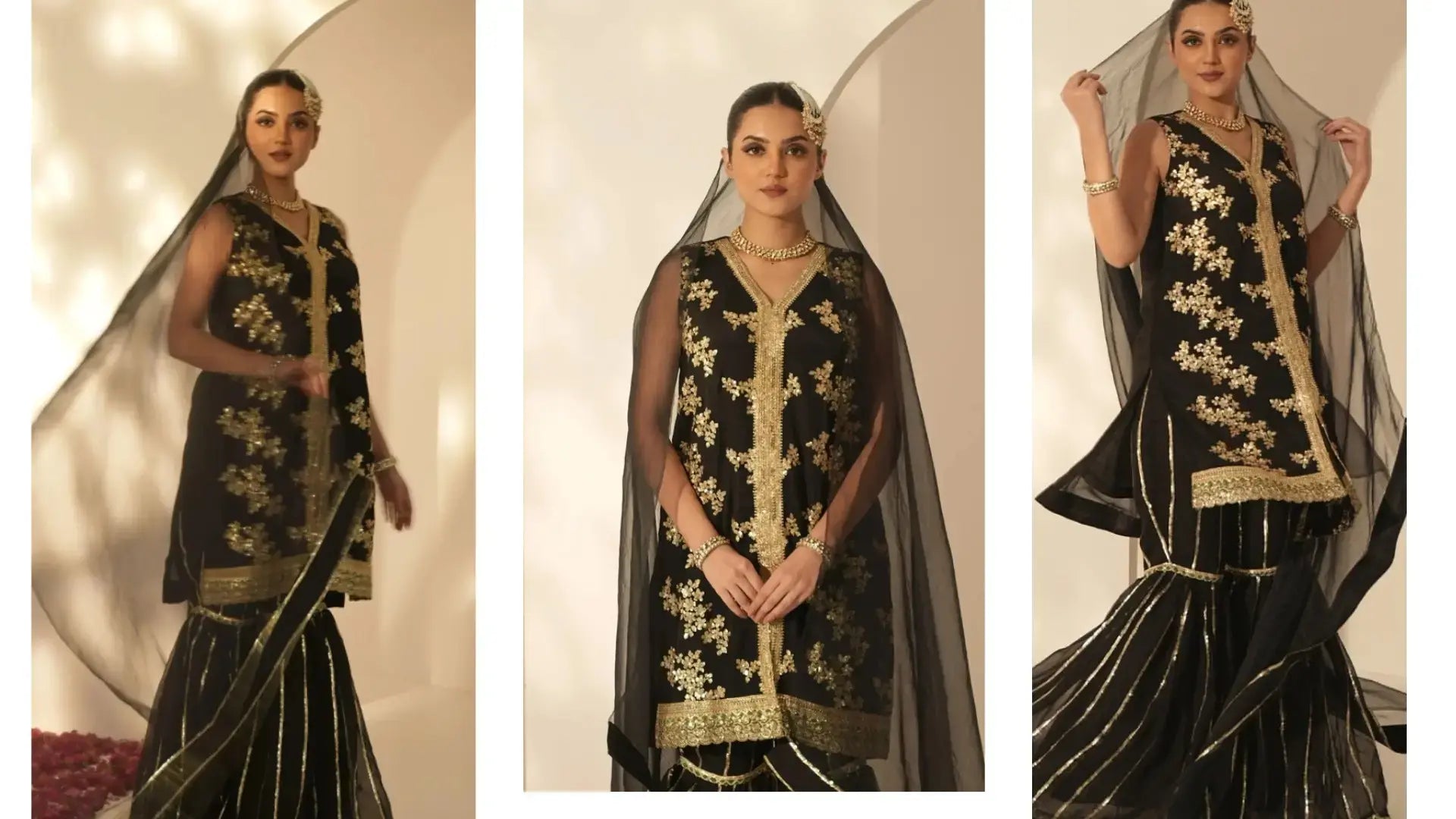 Pyoor Black Sharara Suit Styling for Festive Nights