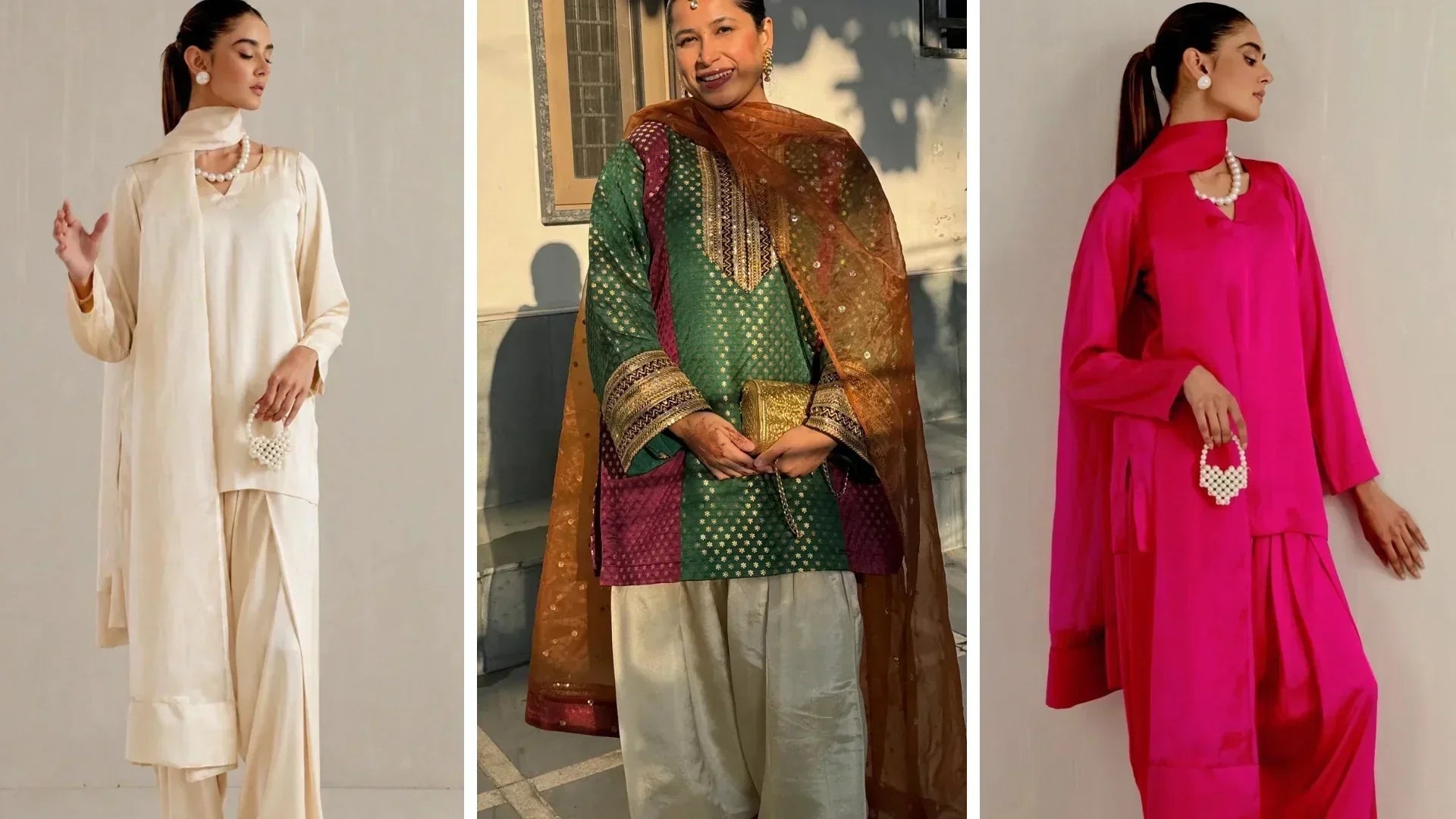 Trending Pakistani suits for women in elegant festive styles
