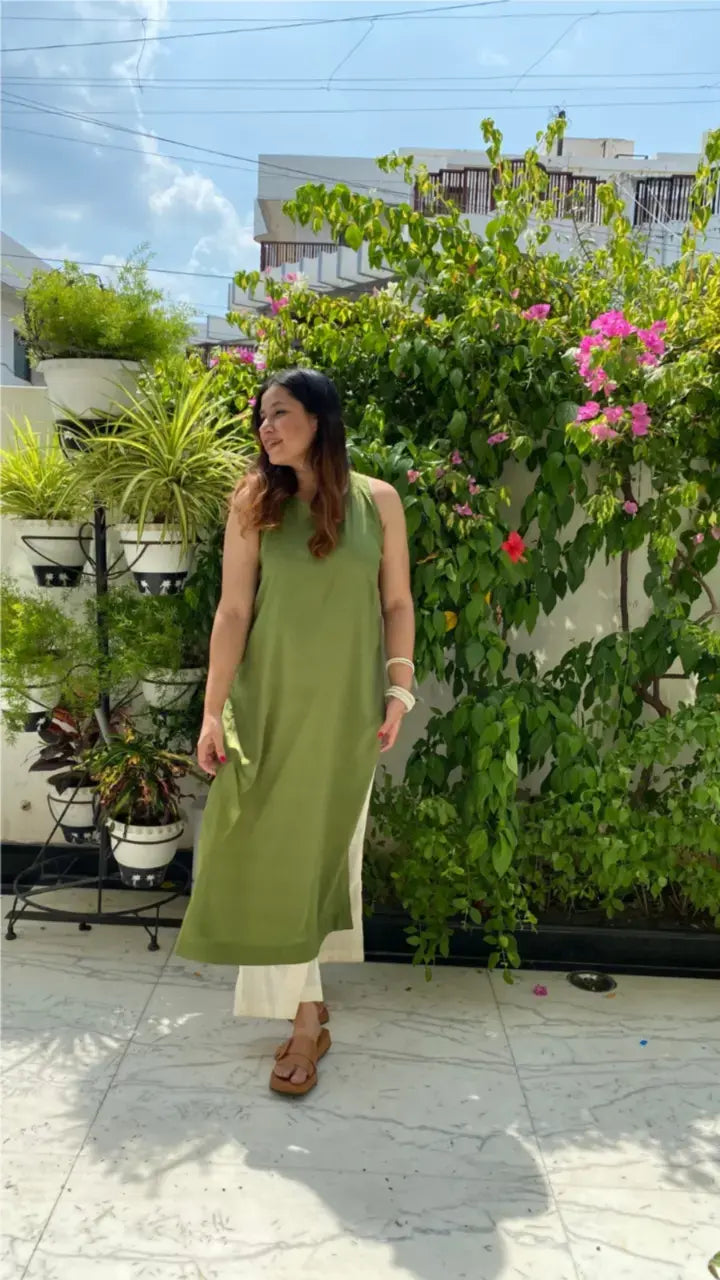 Neem Co-ord Set in Middle Eastern Fit