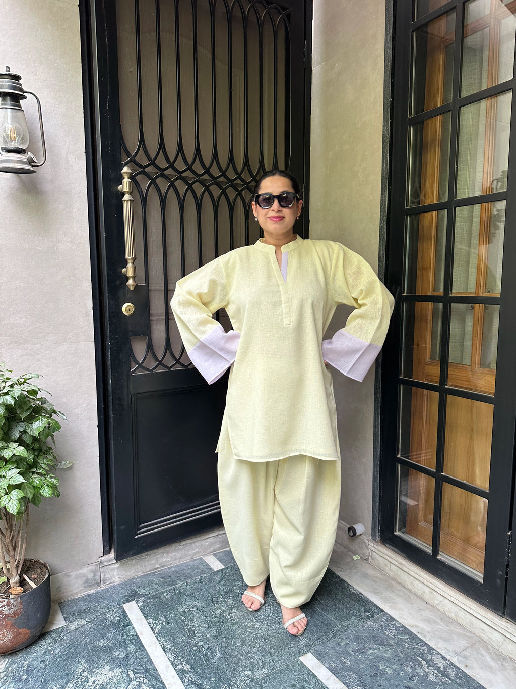 Candy Balloon Salwar Set by Pyoor in elegant oversized kurta set design