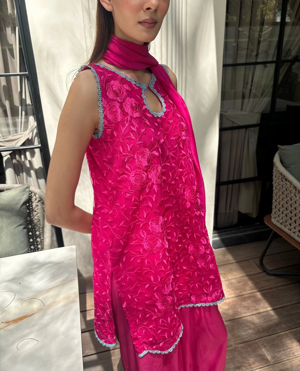 Chandni Farshi Set by Pyoor for festive occasions and summer weddings