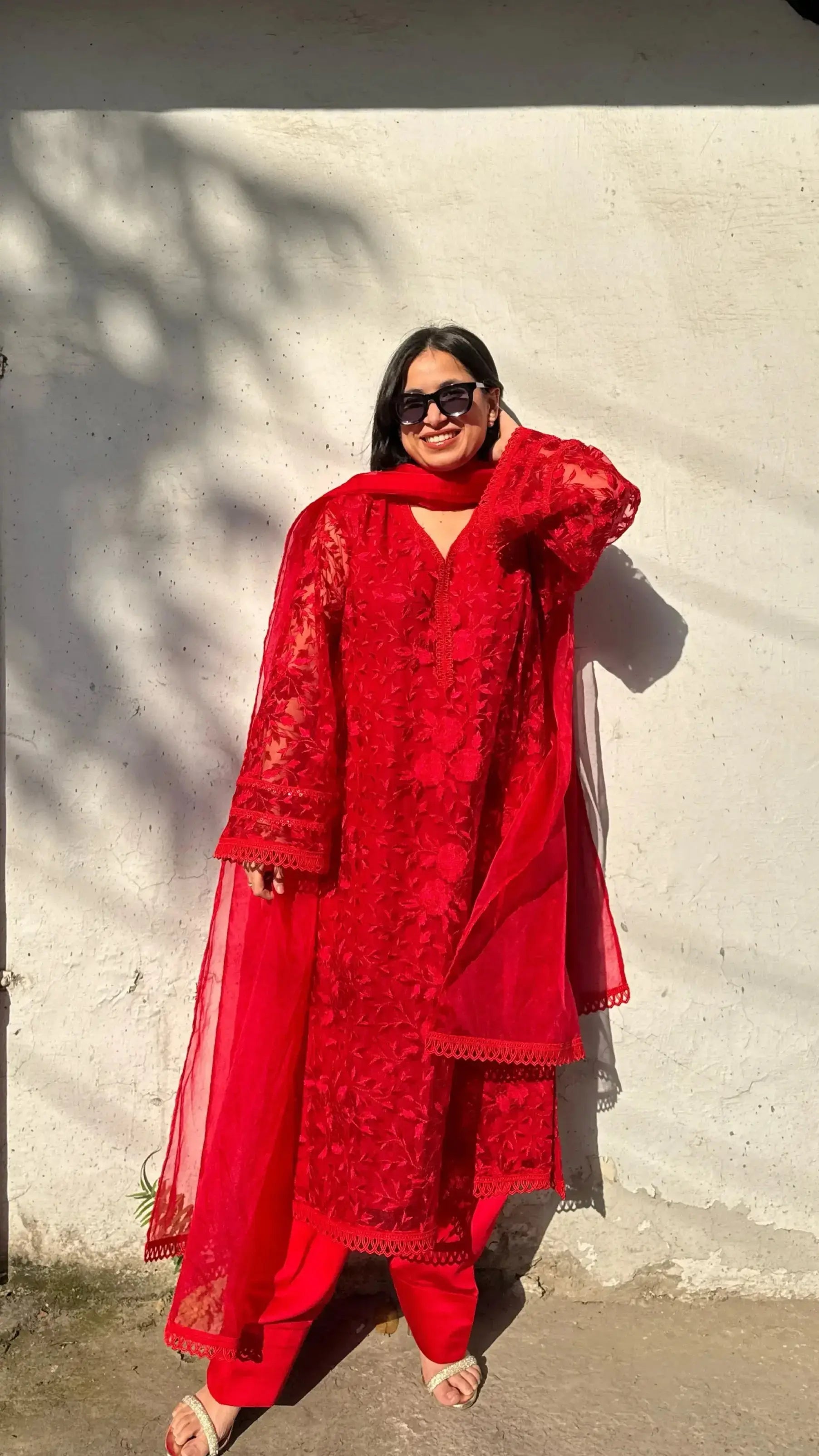 Ghalib Formal Kameez with Farshi Salwar by Pyoor featuring elegant embroidery and lace.