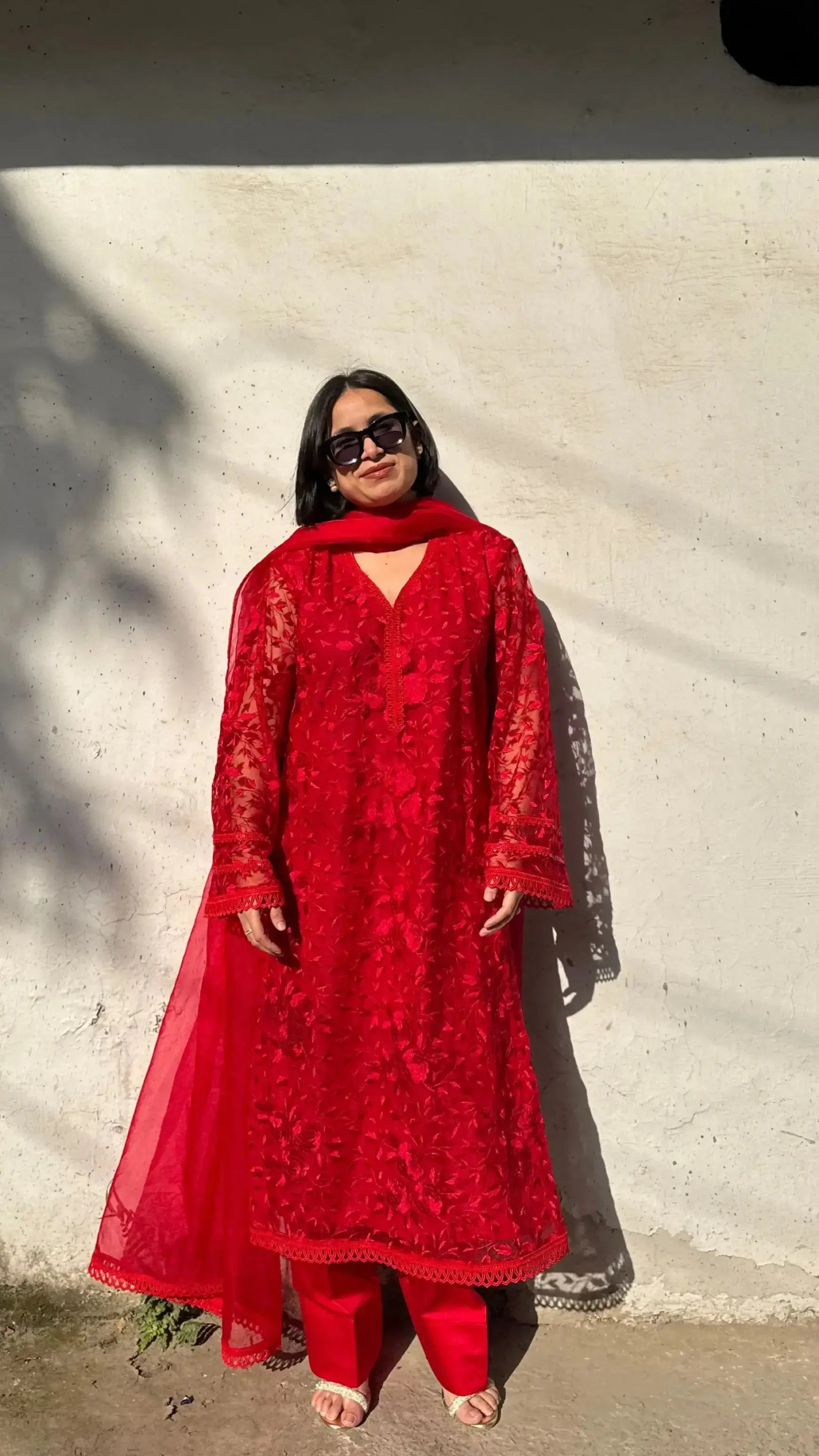 Elegant Ghalib Formal Kameez with Farshi Salwar from Pyoor for weddings and formal wear.