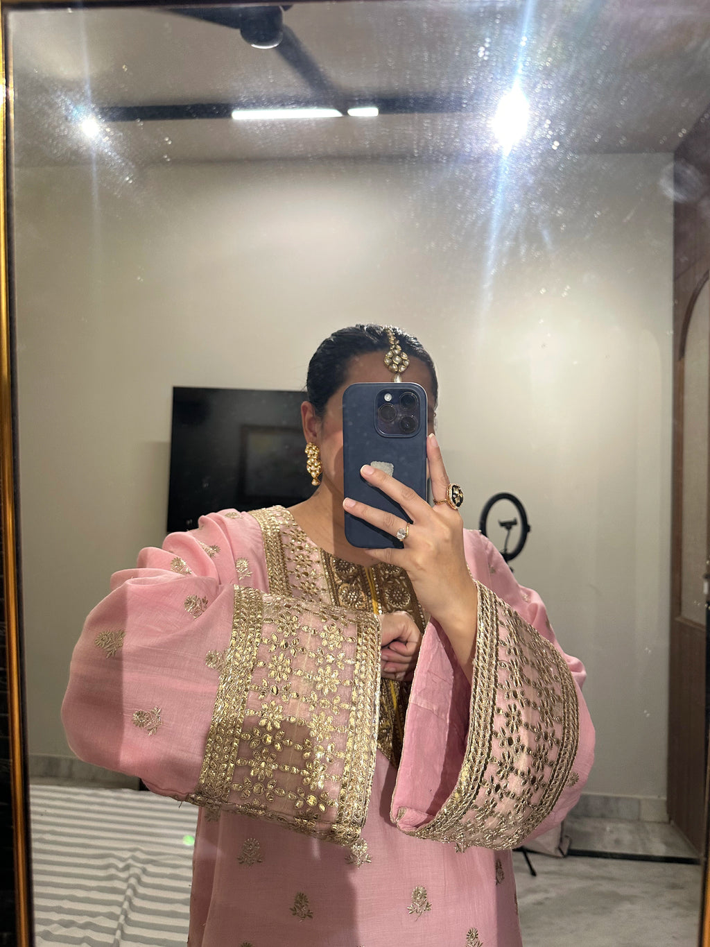 Beautiful Gul Pink Chanderi Set by Pyoor with elegant ethnic craftsmanship
