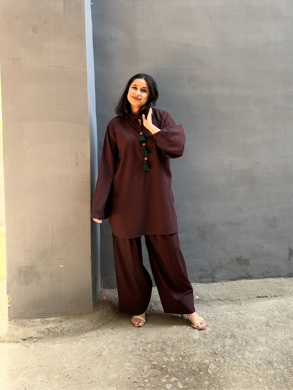 SOLIDS Farshi Salwar Suit Set