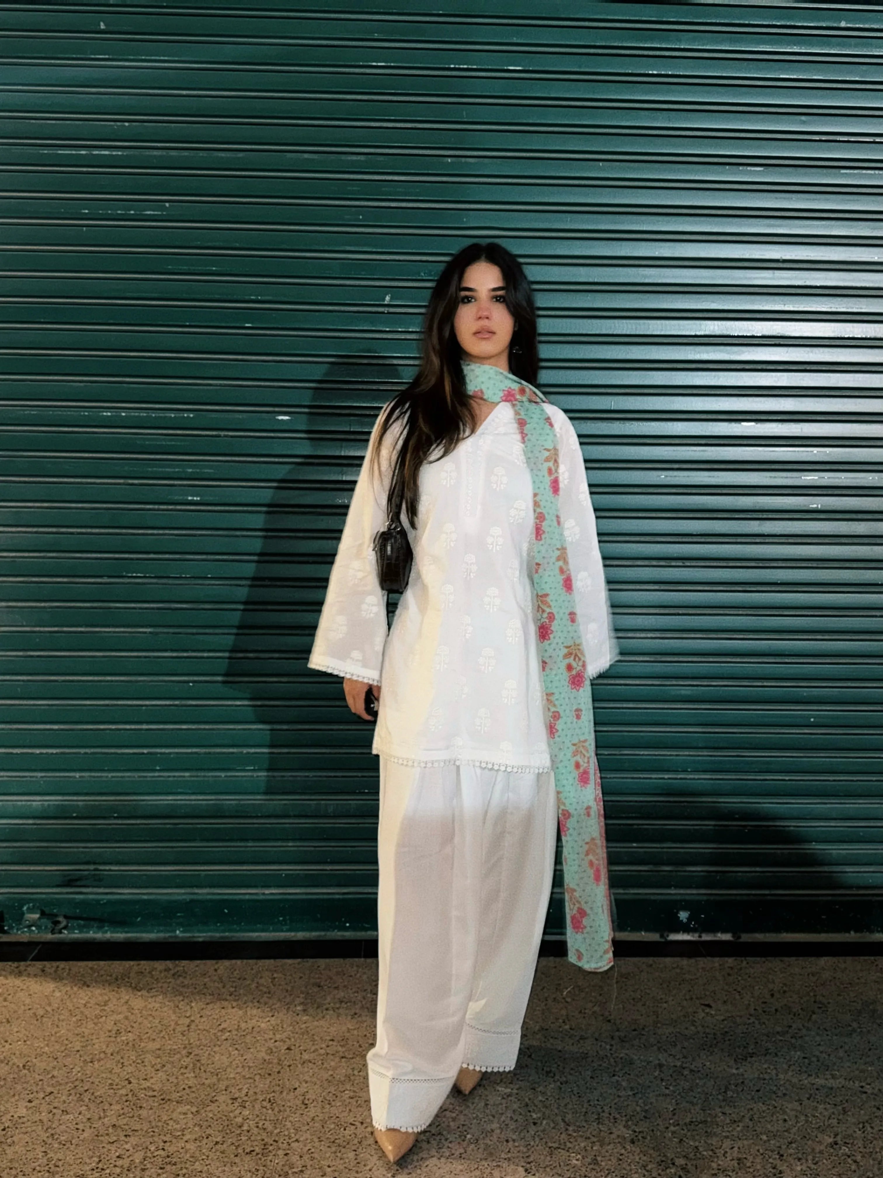 Parizaad Embroidered White Set
