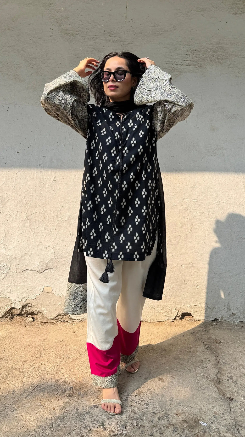 Elegant Pyoor Kaju Katli Suit Set with Dupatta in cotton with a charming digital print