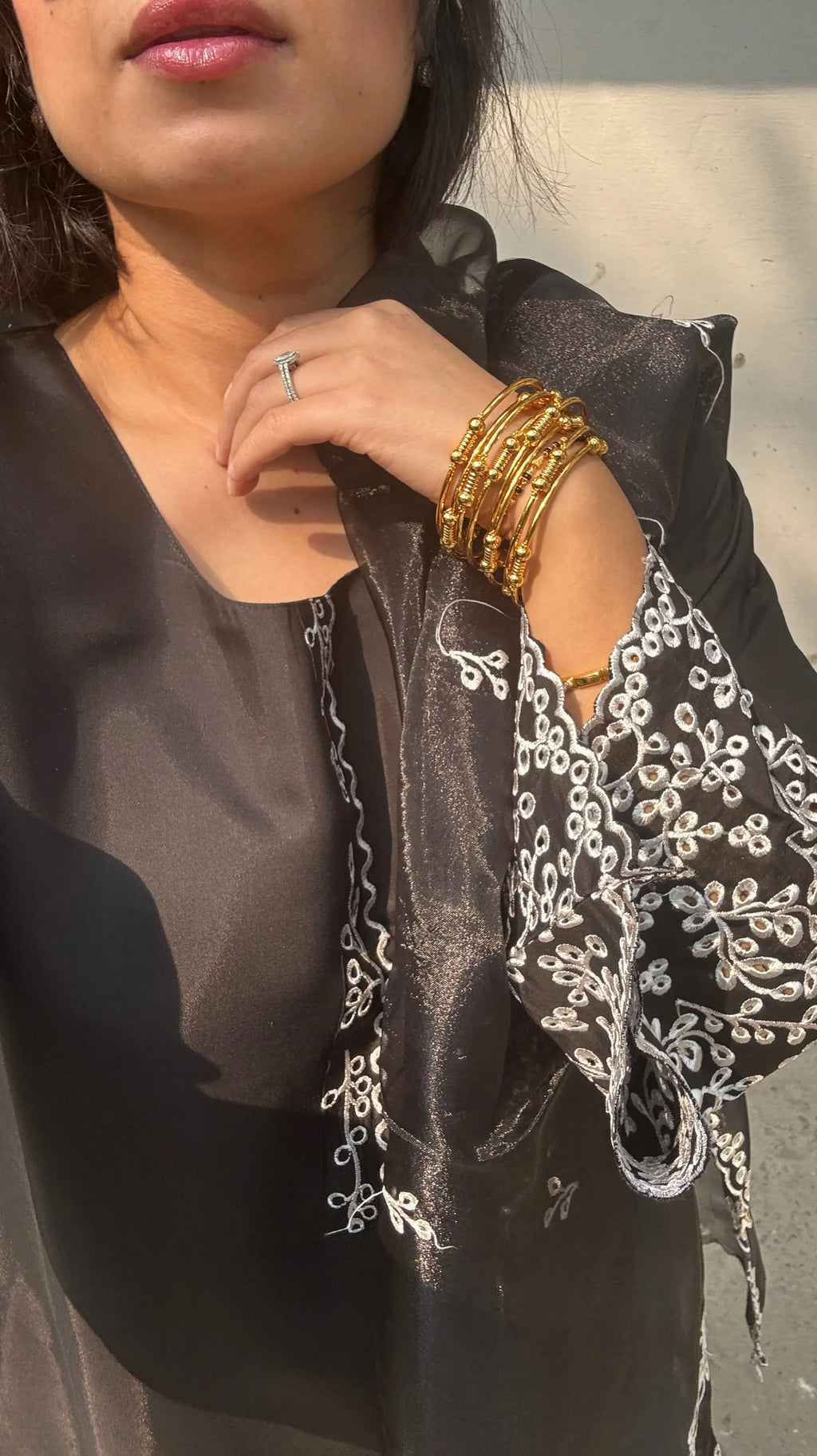 Pyoor Kalighata Suit Set in oversized fit with cotton black suit and white palazzo pants