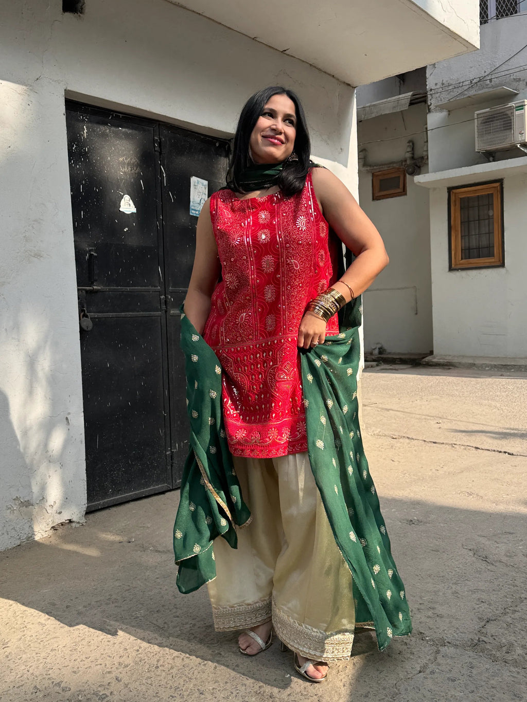 Mehreen Wedding Farshi Set by Pyoor designed for wedding and sangeet occasions