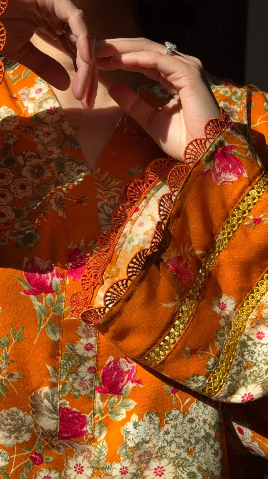 Elegant PHOOL Farshi Salwar Set by Pyoor with cotton salwar and flowy printed kurta design.