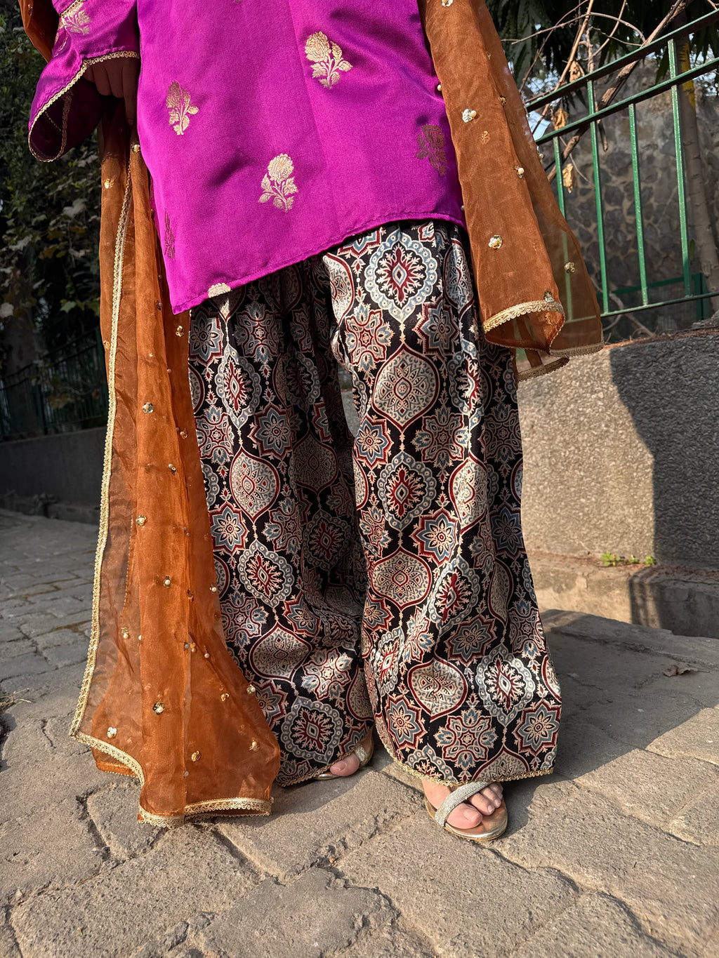 Rania Mashru Silk Set by Pyoor featuring oversized fit and elegant festive design