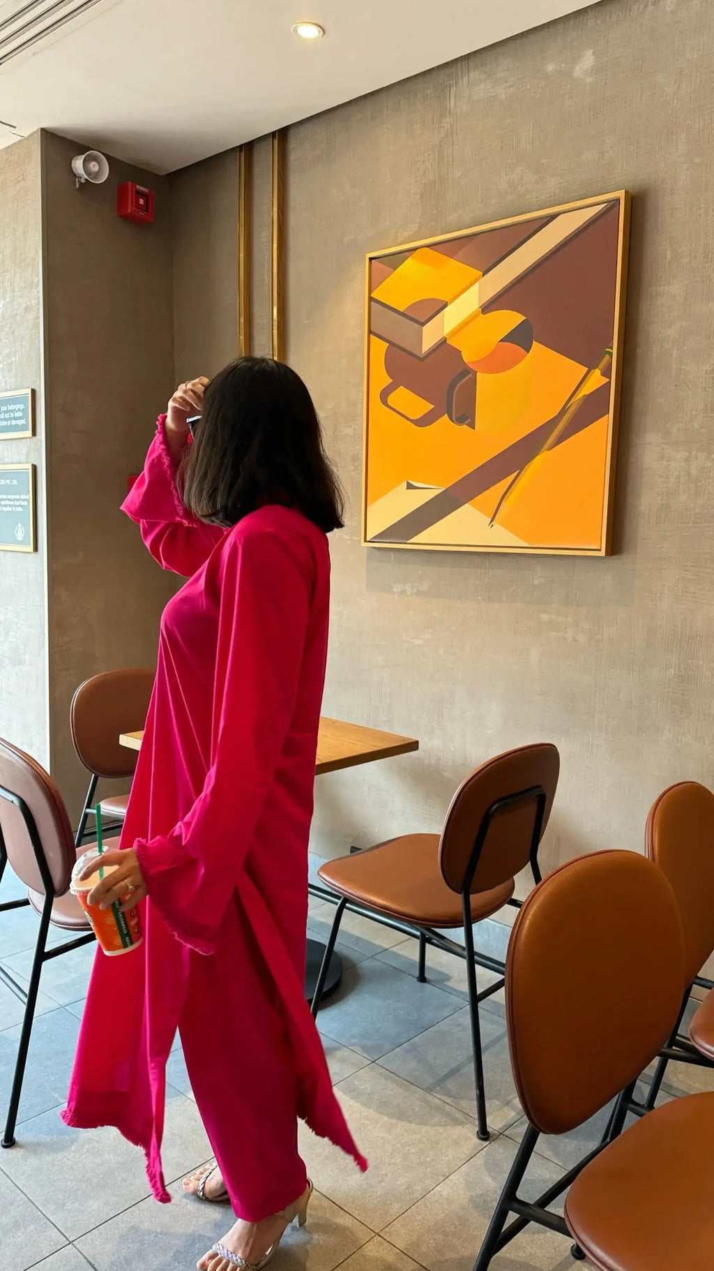 Pyoor SOLIDS Kurta Co-ord Set in Magenta Pink, breezy bizzy lizzy cotton outfit