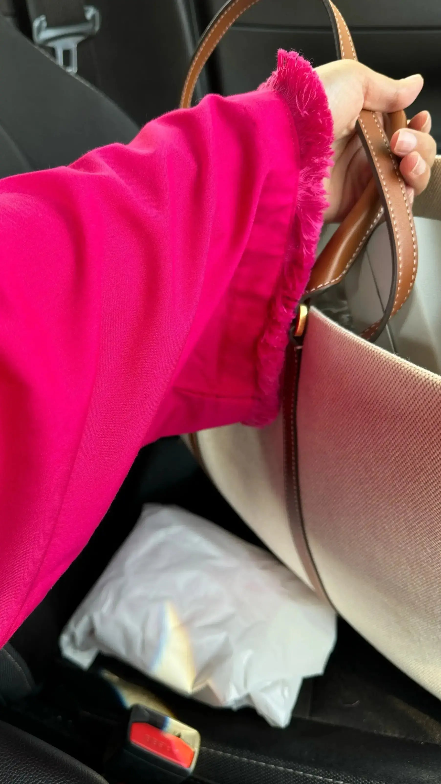 SOLIDS Kurta Co-ord Set in Magenta Pink from Pyoor, relaxed summer cotton co-ord