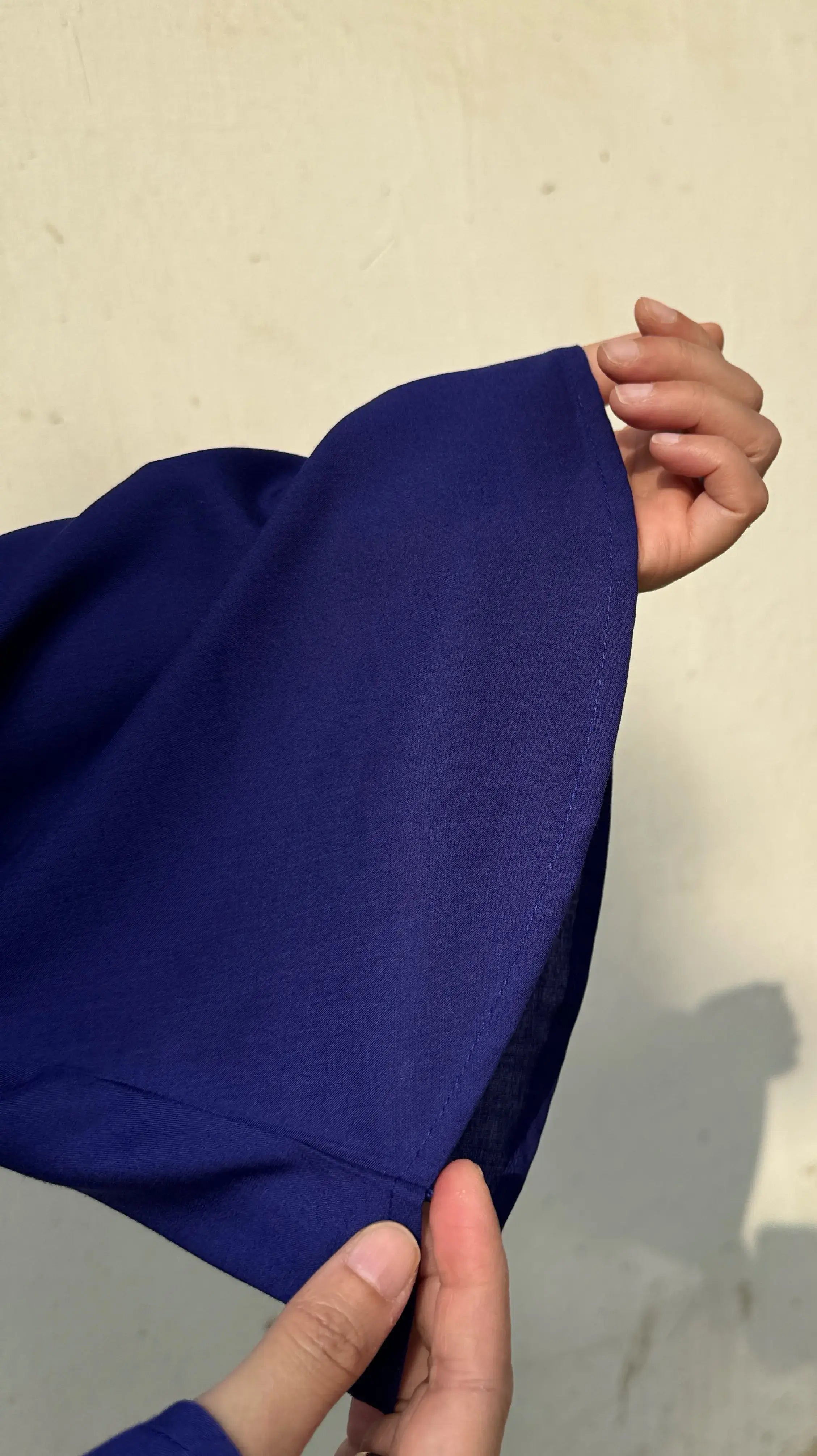 Pyoor Solids Indigo Blue Co-ord Set in oversized fit with cut bell sleeves and ease