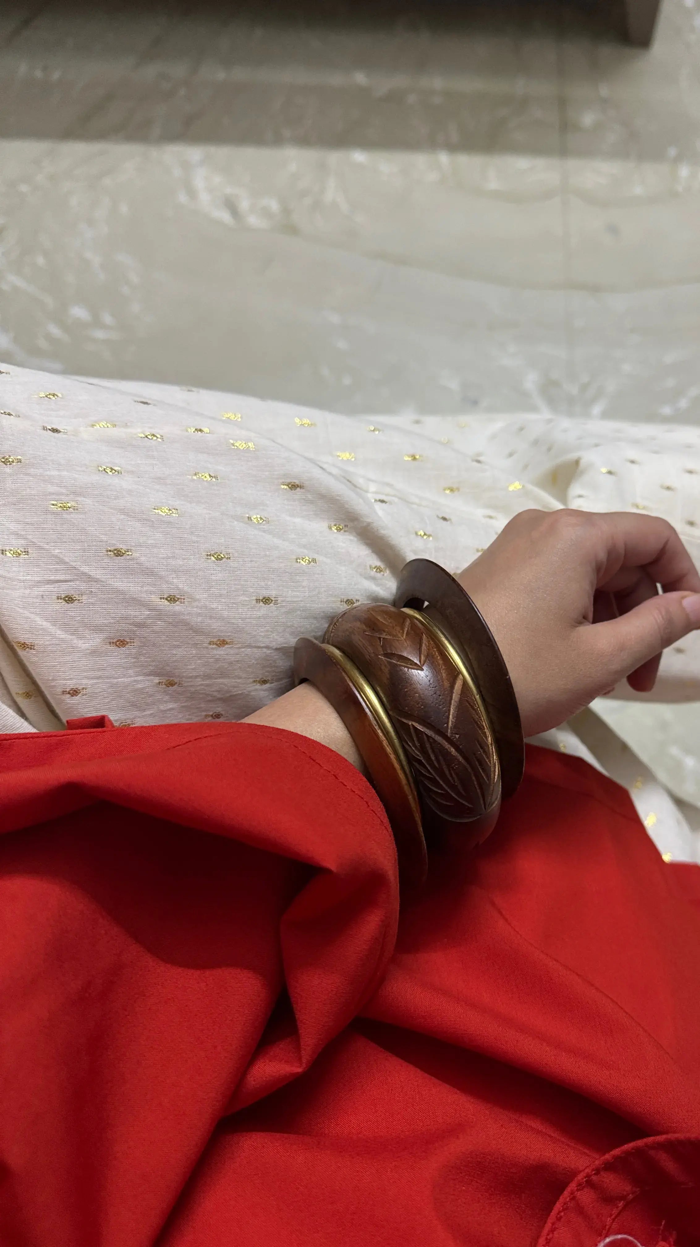 Elegant Solids Orange Farshi Set by Pyoor blending comfort, tradition, and modern appeal.