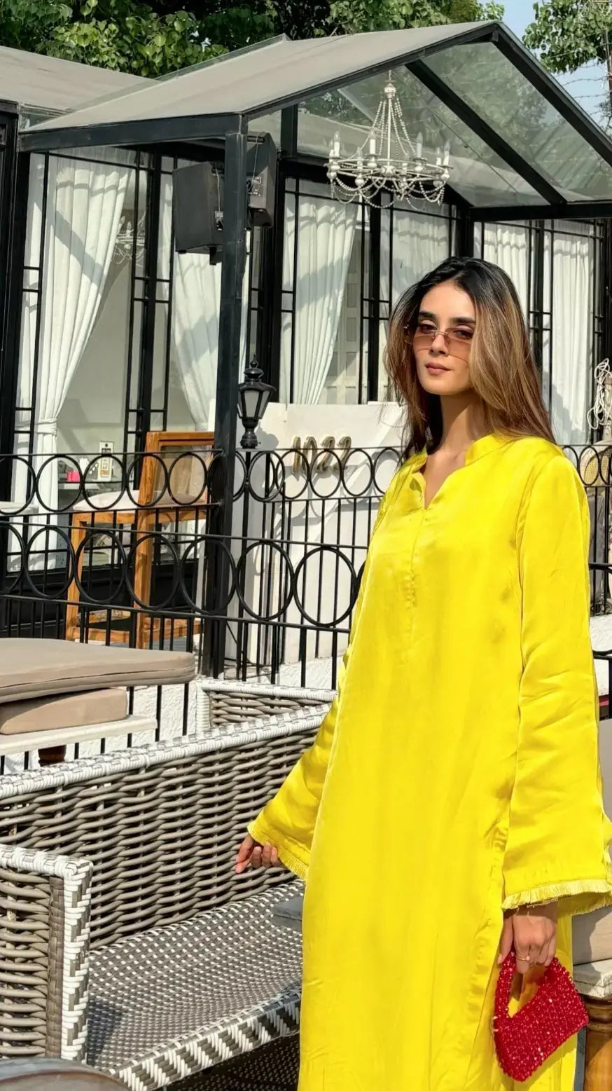 Solids Yellow Co-ord Set in Oversized Fit